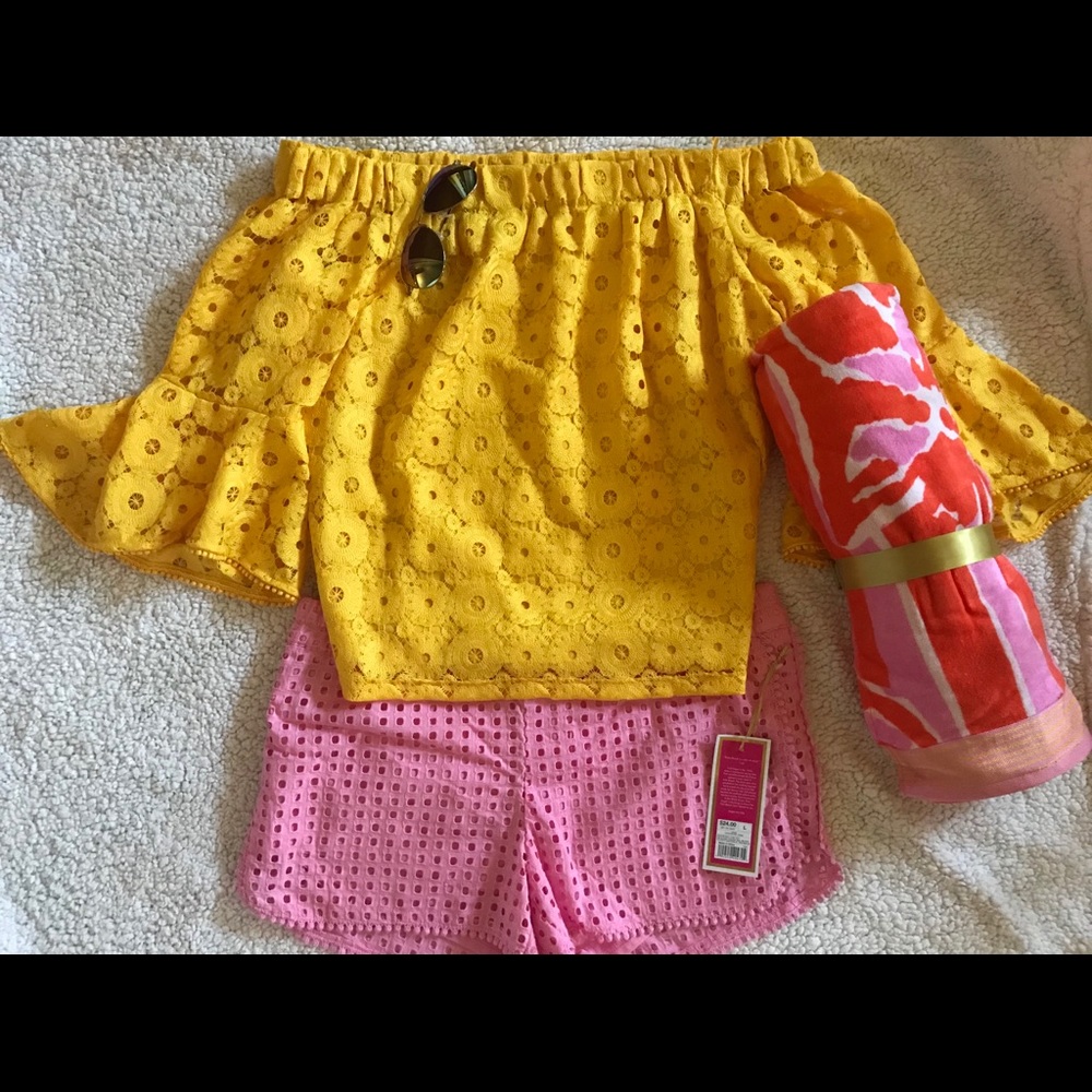 Lilly Pulitzer Pink Summer Islet Shorts